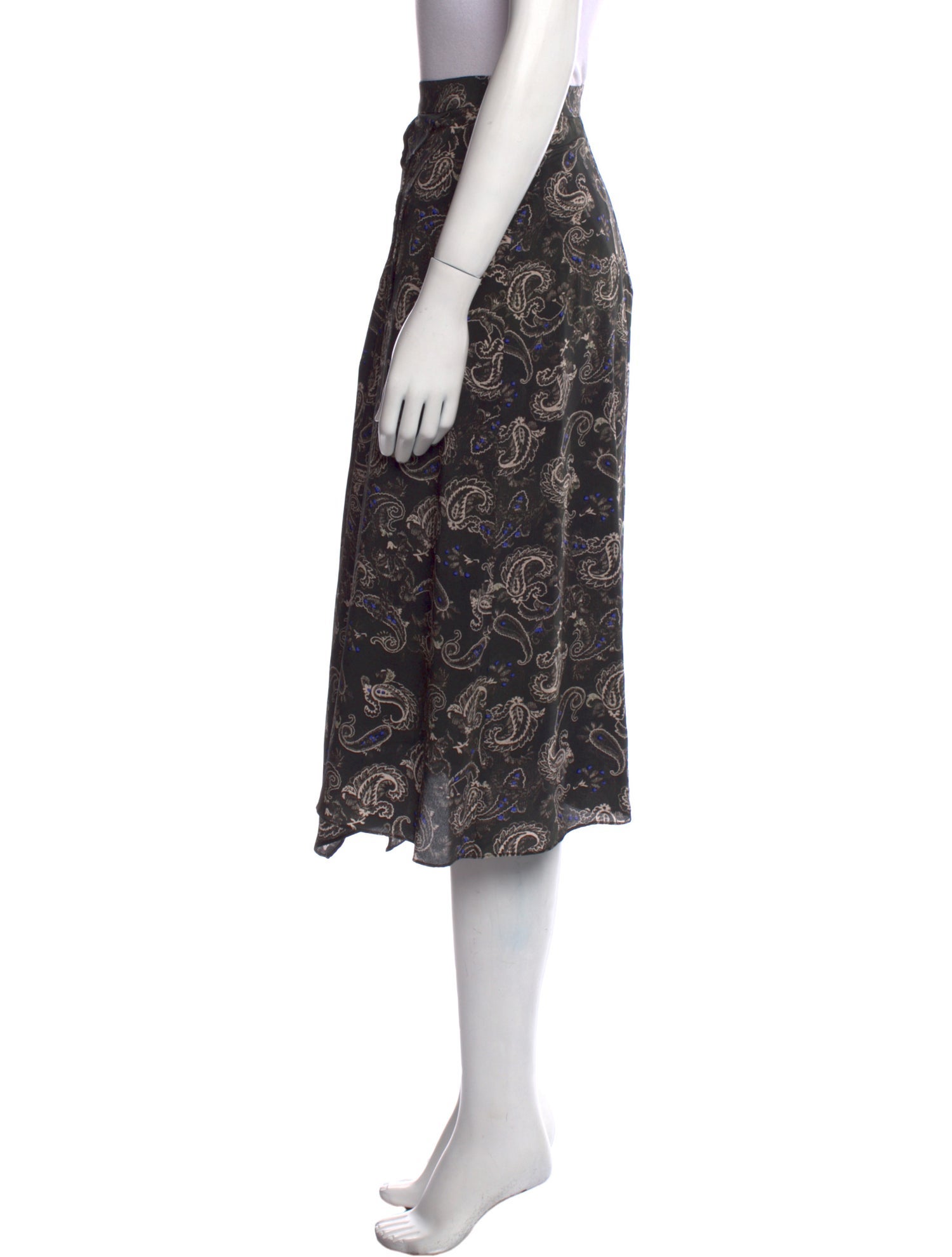 Isabel Marant Silk Knee-Length Skirt w/ Tags