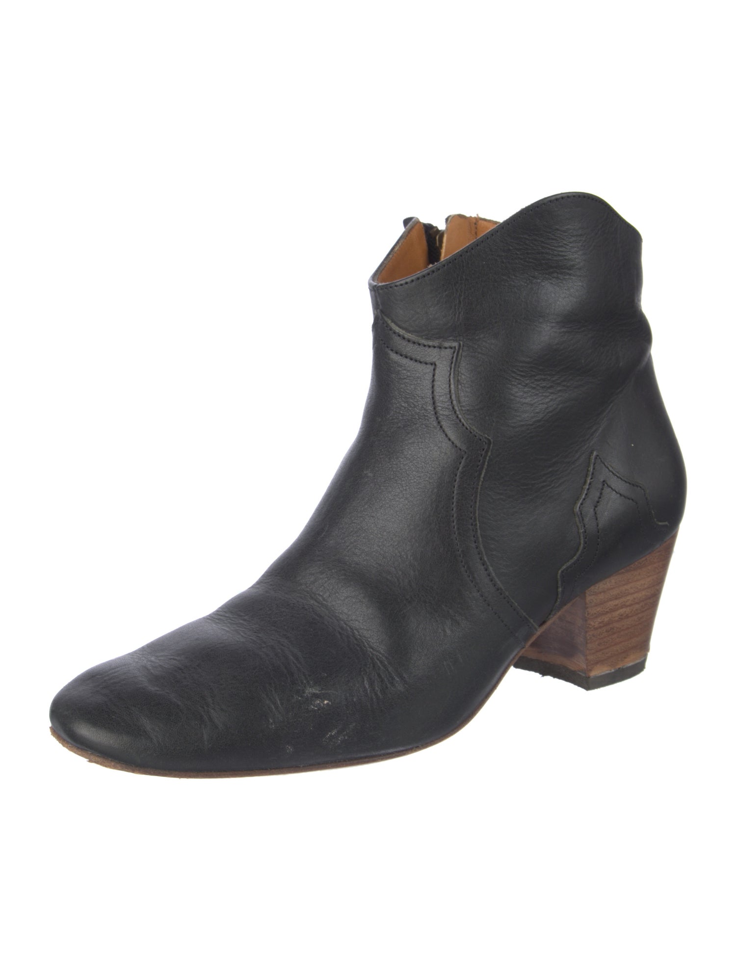 Isabel Marant Leather Western Boots