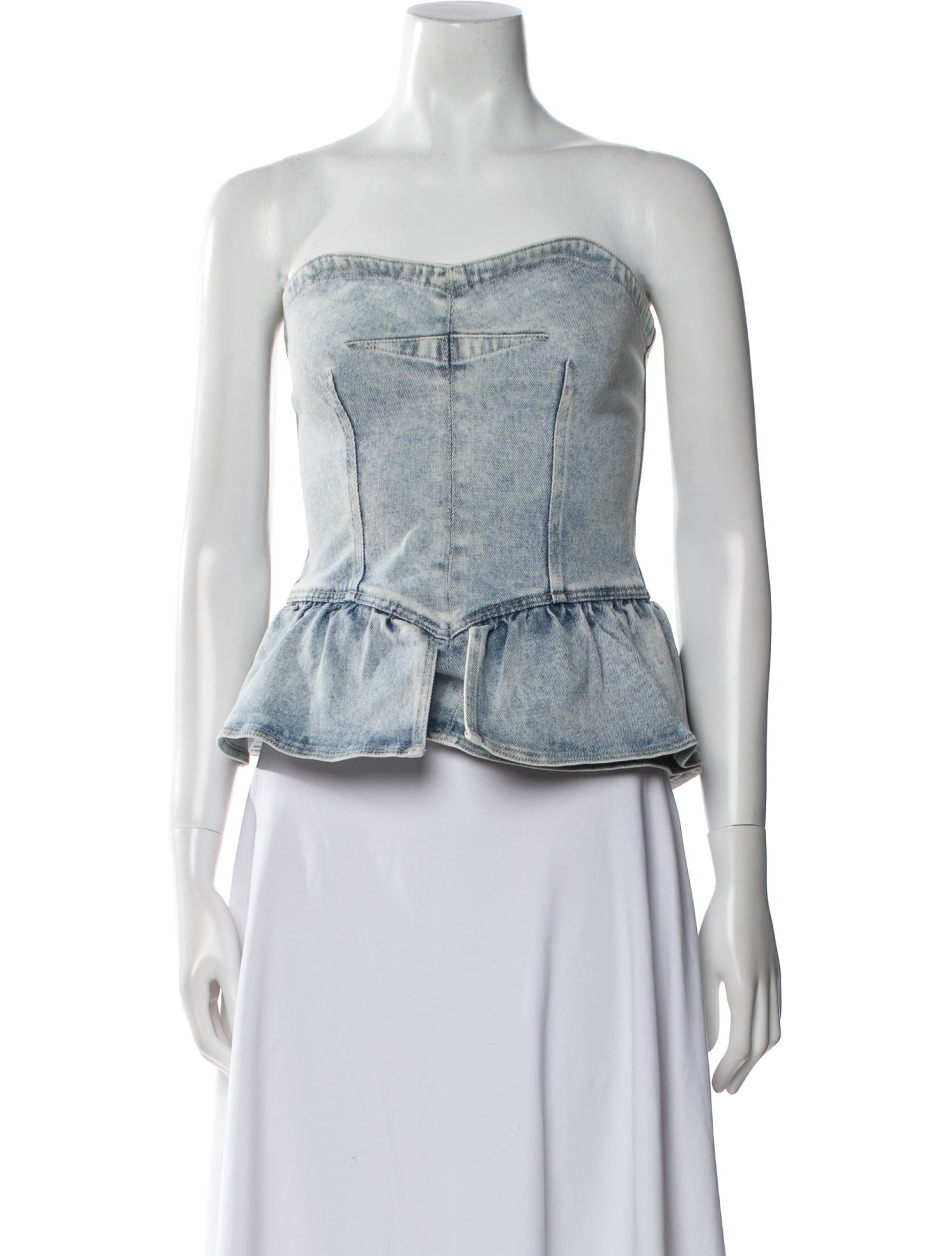 Isabel Marant Strapless Crop Top