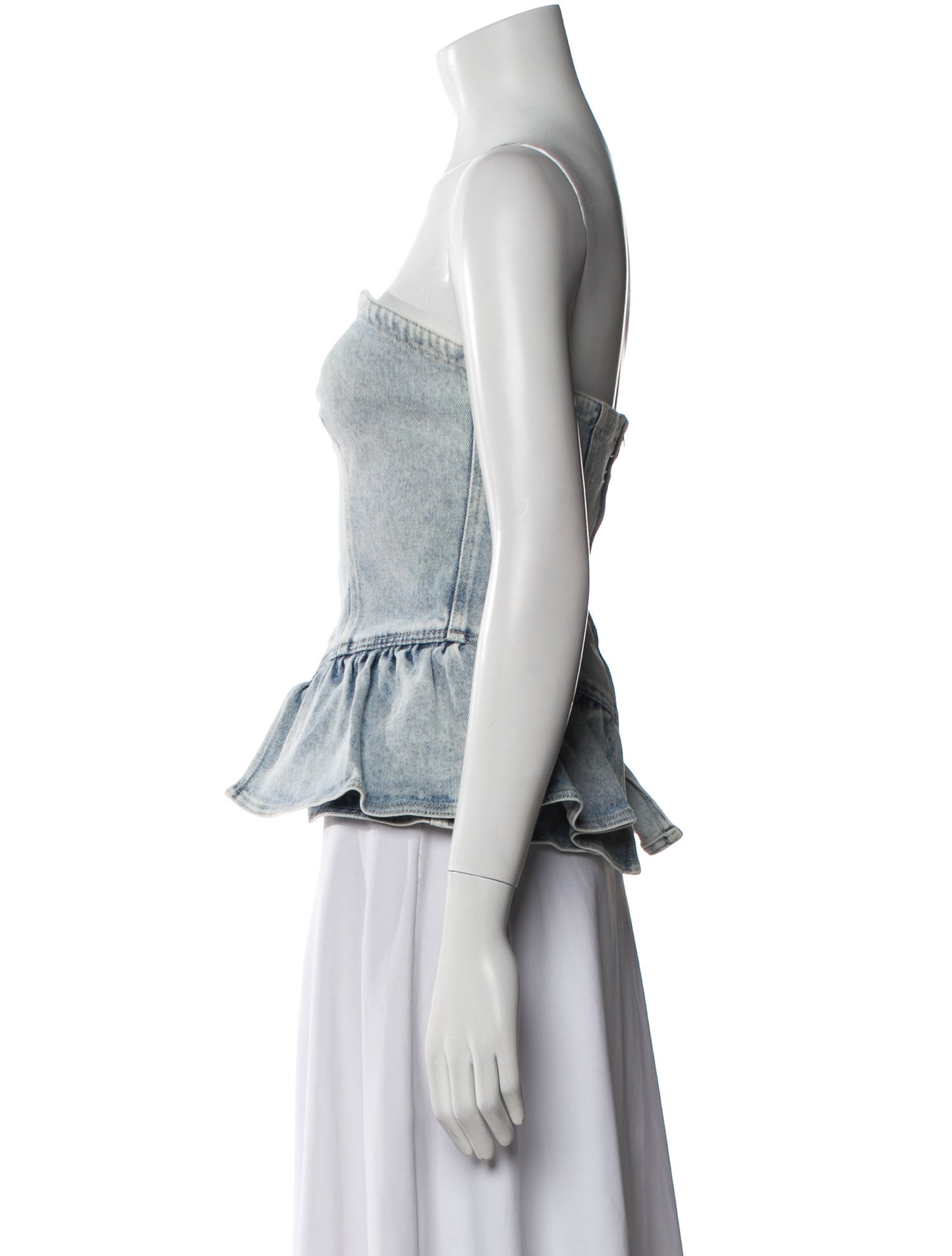 Isabel Marant Strapless Crop Top