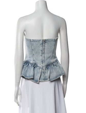 Isabel Marant Strapless Crop Top