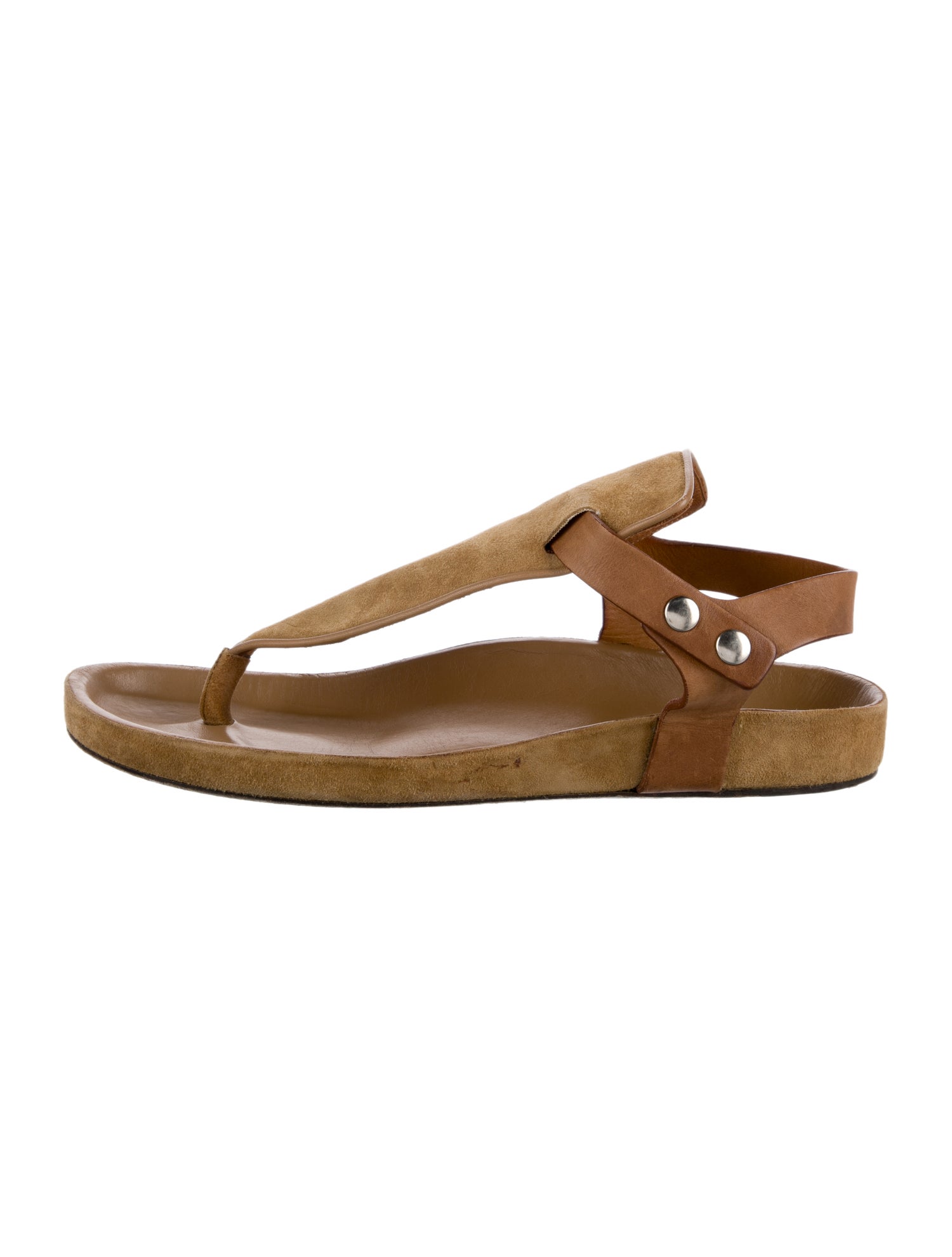 Isabel Marant Suede T-Strap Sandals