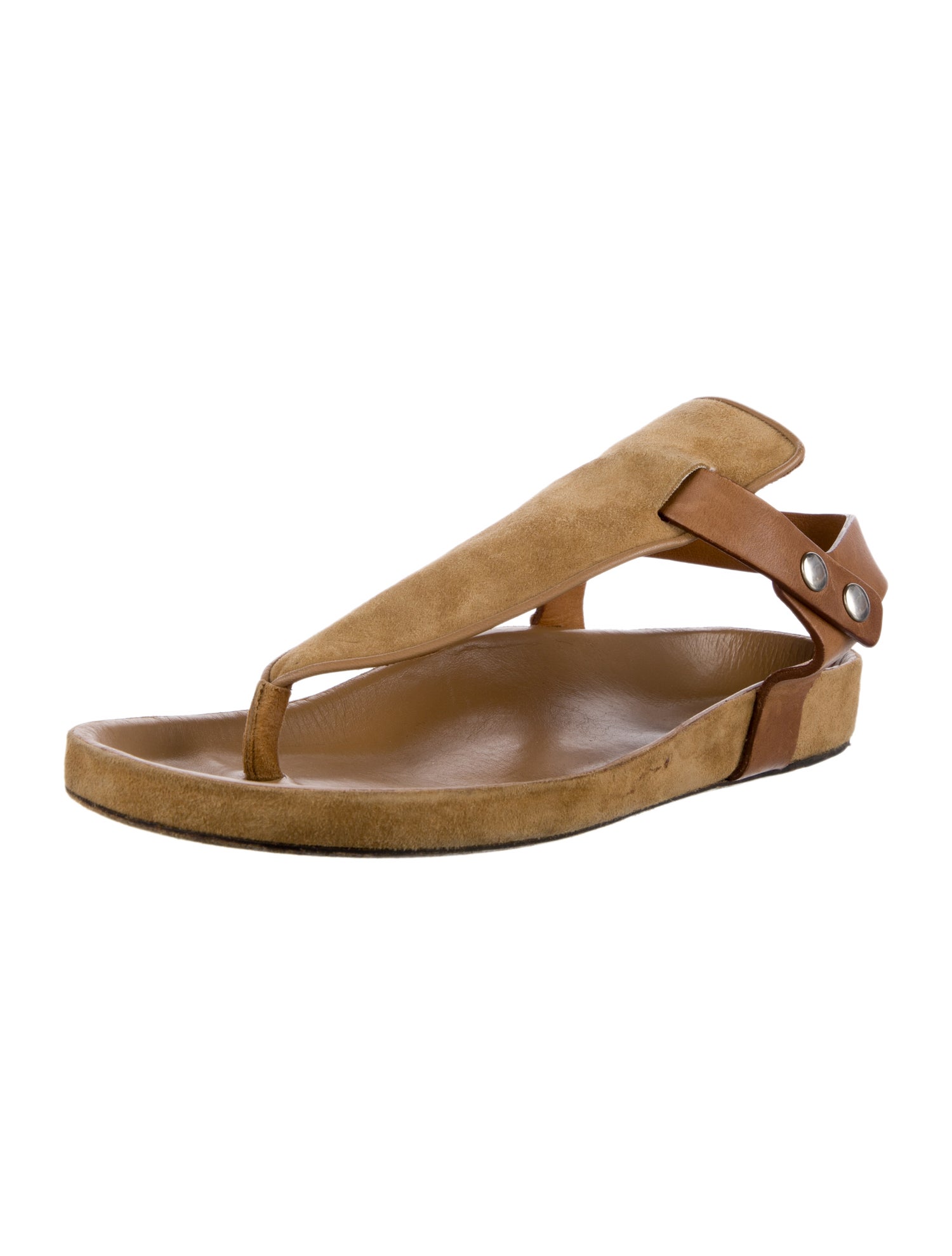 Isabel Marant Suede T-Strap Sandals