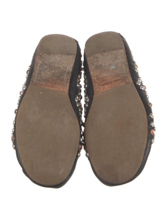 Isabel Marant Leather Studded Accents Loafers