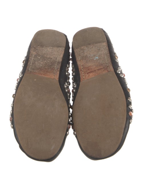 Isabel Marant Leather Studded Accents Loafers