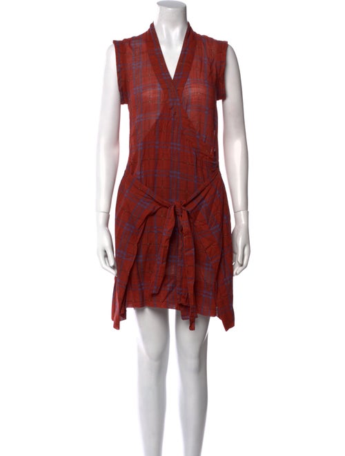 Isabel Marant Plaid Print Mini Dress