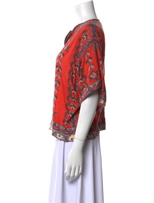 Isabel Marant Printed V-Neck Blouse