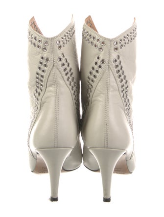 Isabel Marant Leather Studded Accents Boots