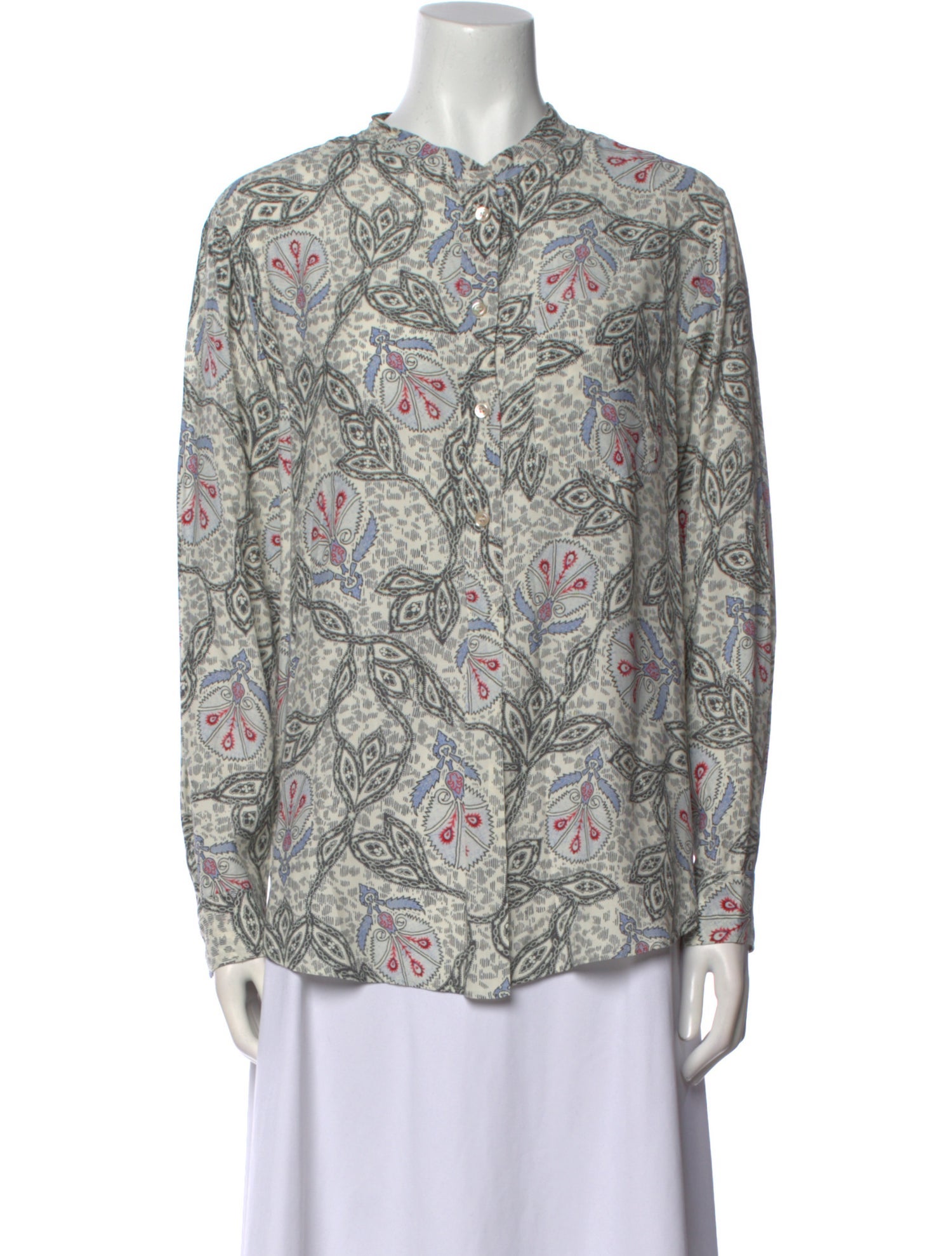 Isabel Marant Floral Print Crew Neck Blouse