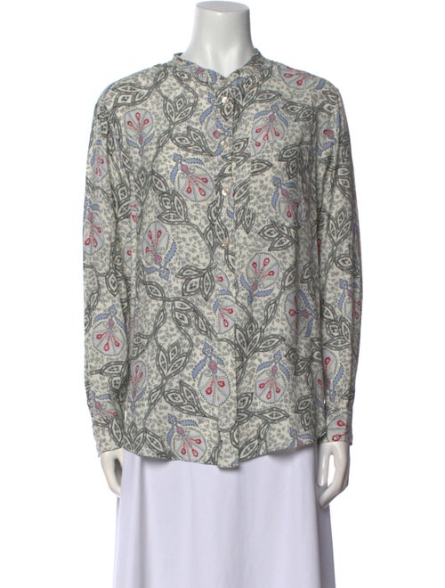 Isabel Marant Floral Print Crew Neck Blouse