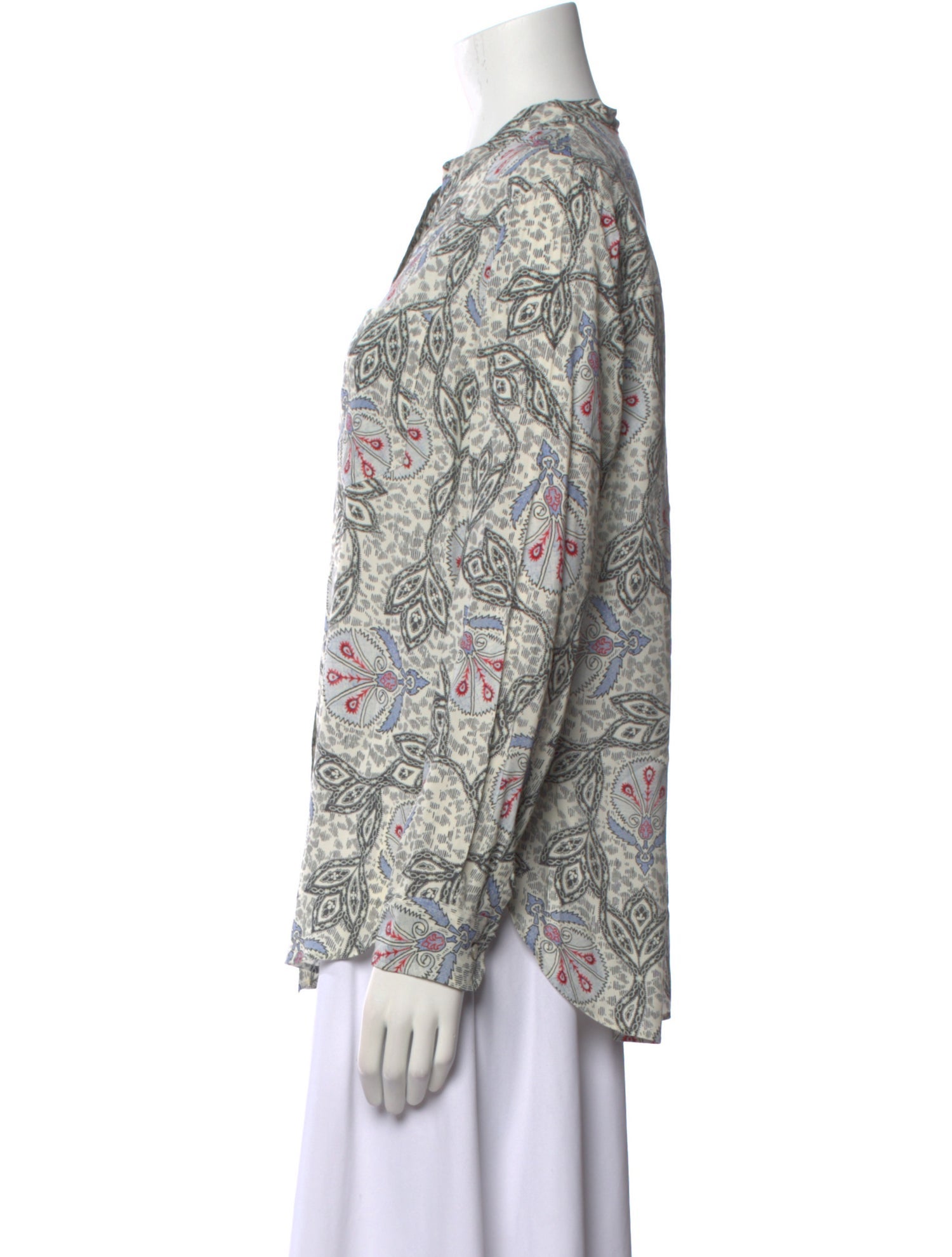 Isabel Marant Floral Print Crew Neck Blouse