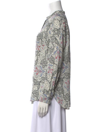 Isabel Marant Floral Print Crew Neck Blouse