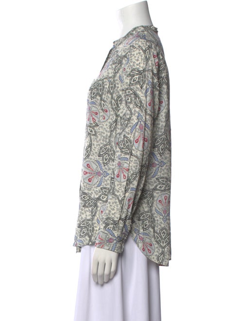 Isabel Marant Floral Print Crew Neck Blouse