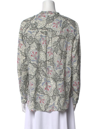 Isabel Marant Floral Print Crew Neck Blouse