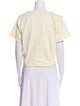Isabel Marant Scoop Neck Short Sleeve Crop Top