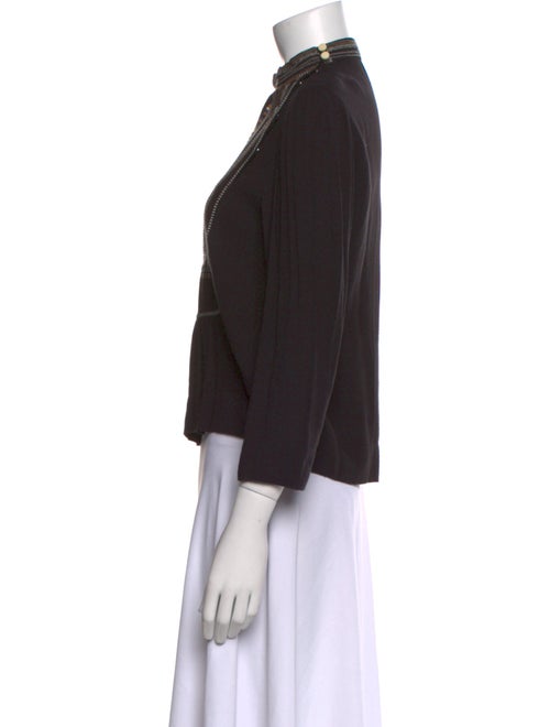 Isabel Marant Mock Neck Three-Quarter Sleeve Crop Top