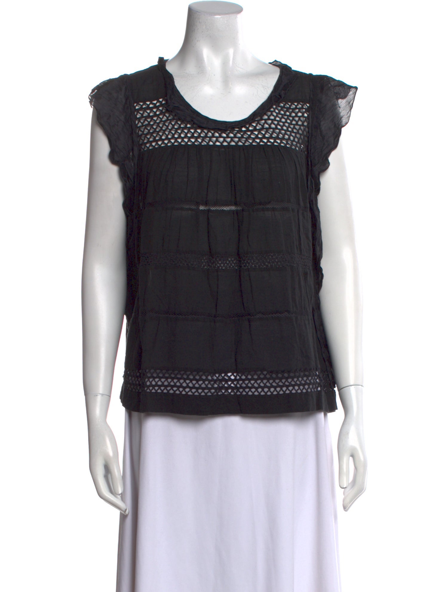 Isabel Marant Scoop Neck Short Sleeve Top