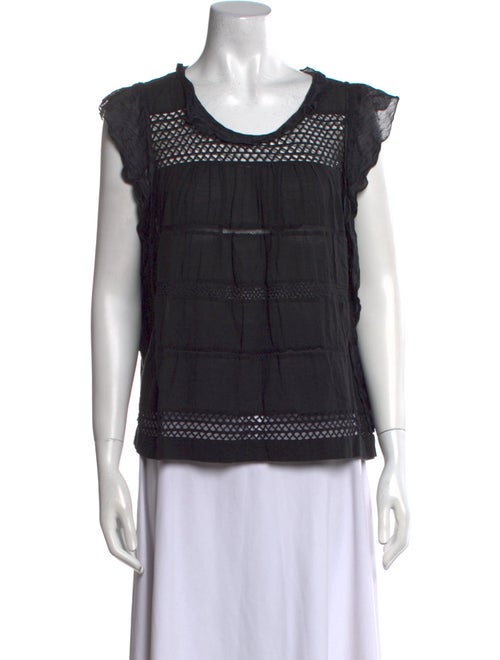 Isabel Marant Scoop Neck Short Sleeve Top
