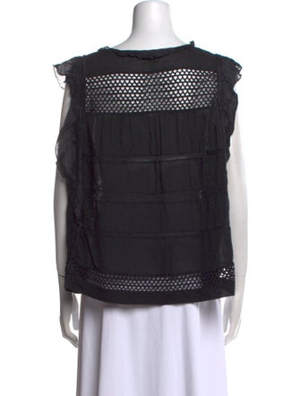 Isabel Marant Scoop Neck Short Sleeve Top