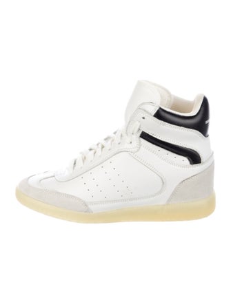 Isabel Marant Leather Wedge Sneakers