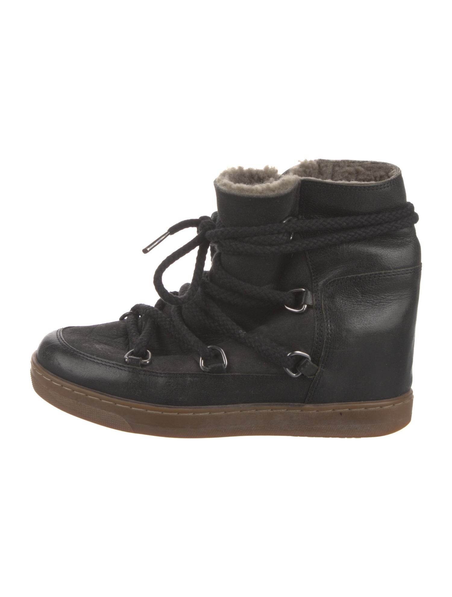Isabel Marant Leather Lace-Up Boots