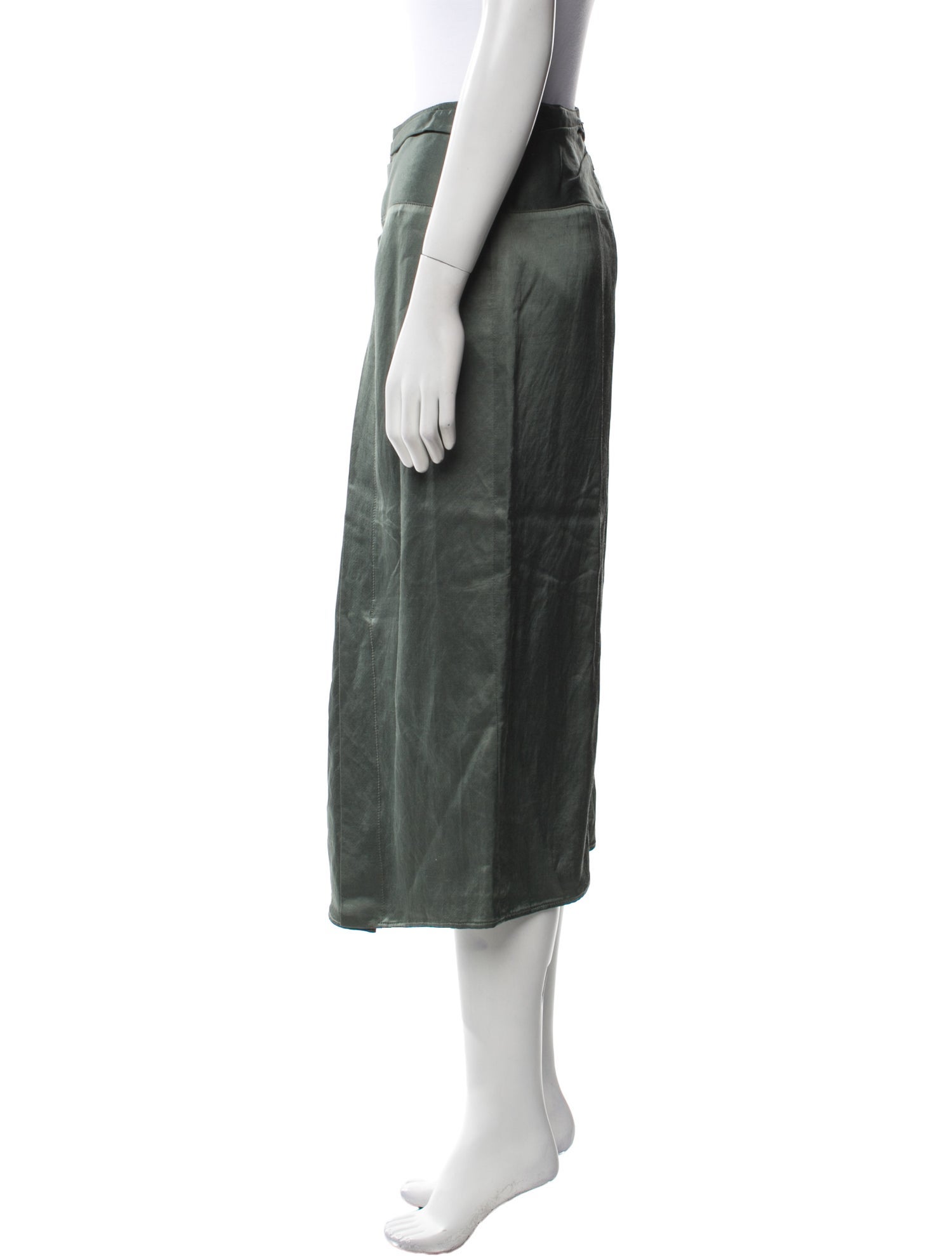 Isabel Marant Pleated Accents Midi Length Skirt