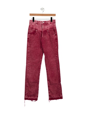 Isabel Marant High-Rise Straight Leg Jeans