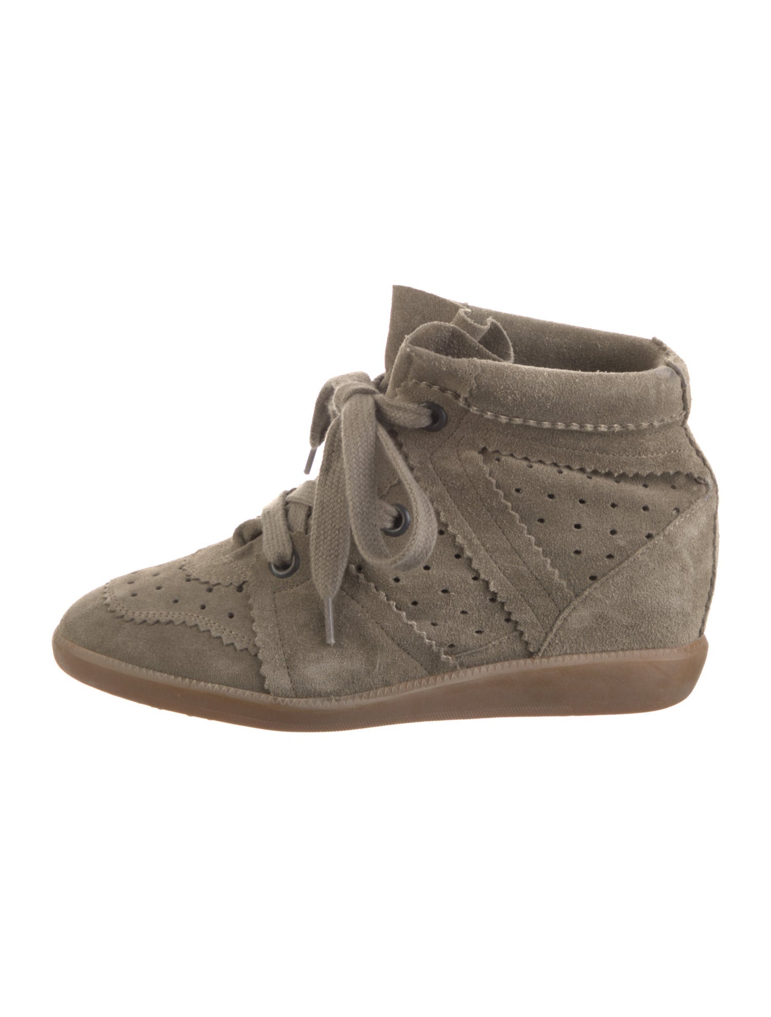 Isabel Marant Suede Wedge Sneakers