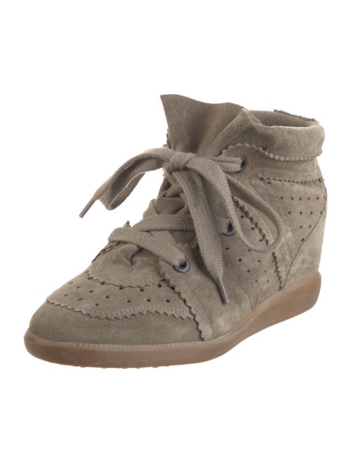 Isabel Marant Suede Wedge Sneakers