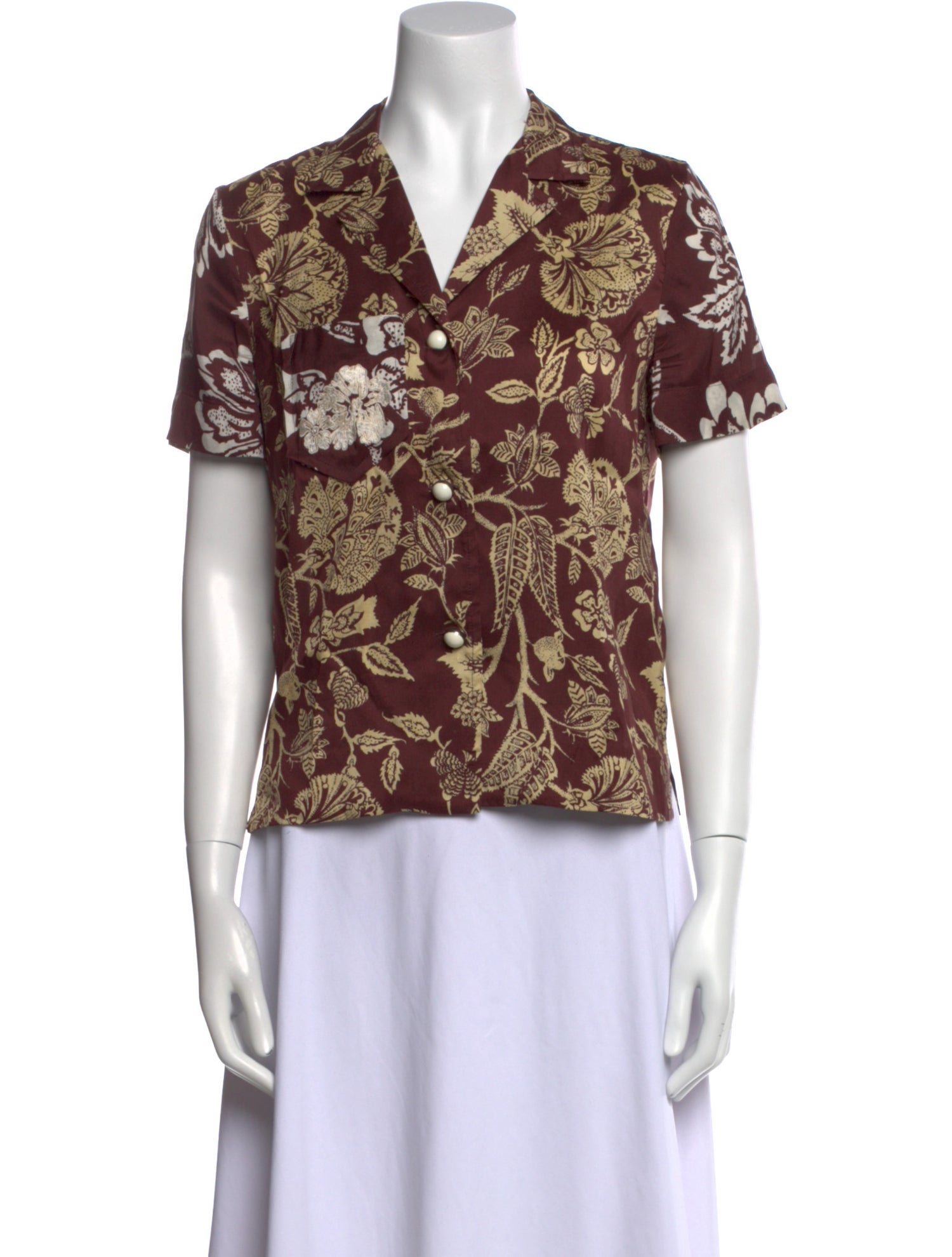 Isabel Marant Silk Floral Print Blouse
