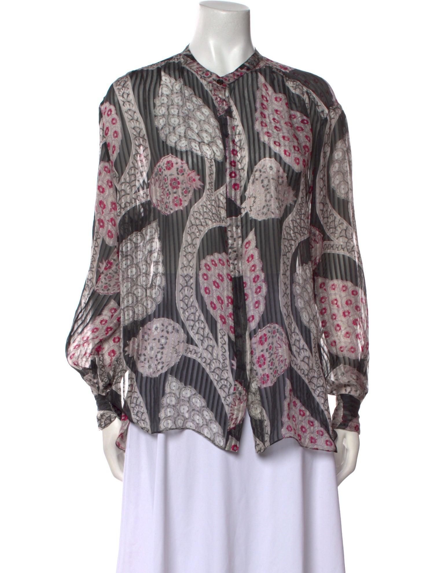 Isabel Marant Silk Paisley Print Blouse