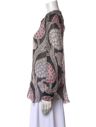 Isabel Marant Silk Paisley Print Blouse