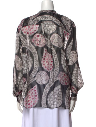 Isabel Marant Silk Paisley Print Blouse
