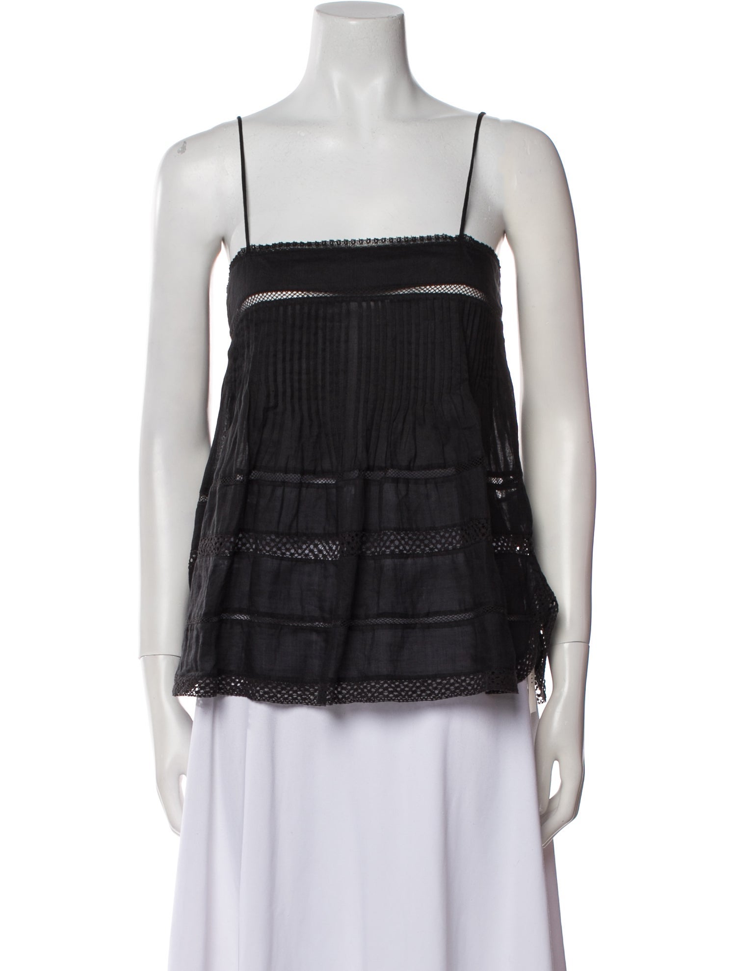 Isabel Marant Square Neckline Sleeveless Top