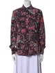 Isabel Marant Floral Print Long Sleeve Button-Up Top