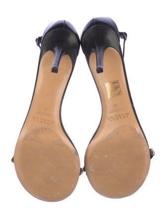 Isabel Marant Leather T-Strap Sandals