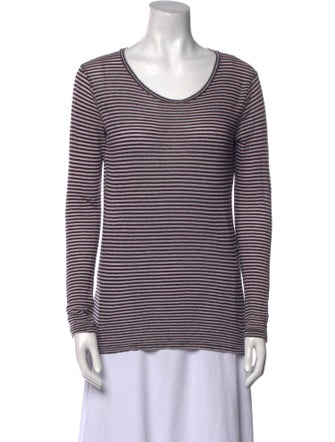 Isabel Marant Striped Scoop Neck Top