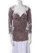Isabel Marant Cowl Neck Three-Quarter Sleeve Tunic