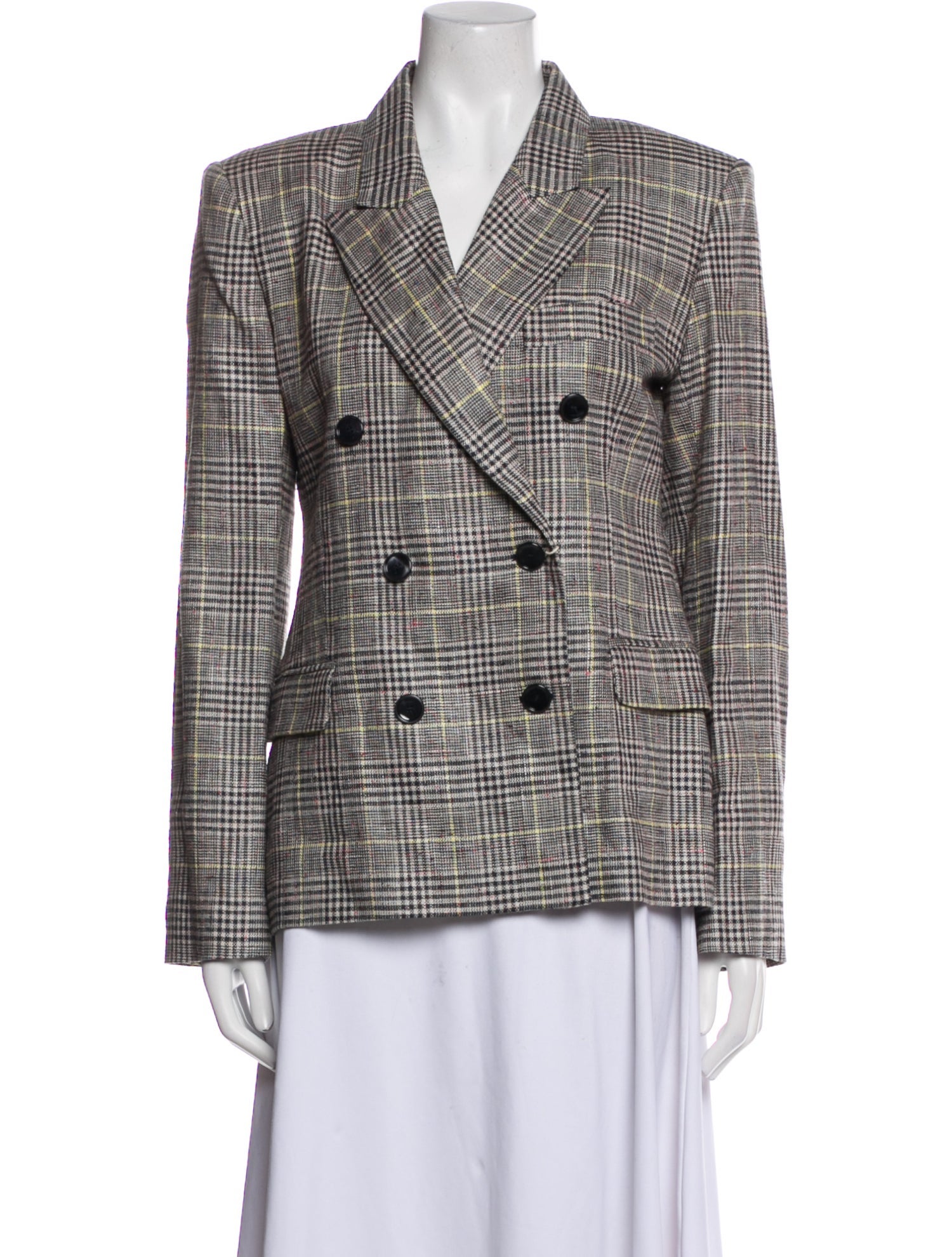Isabel Marant Linen Plaid Print Blazer w/ Tags