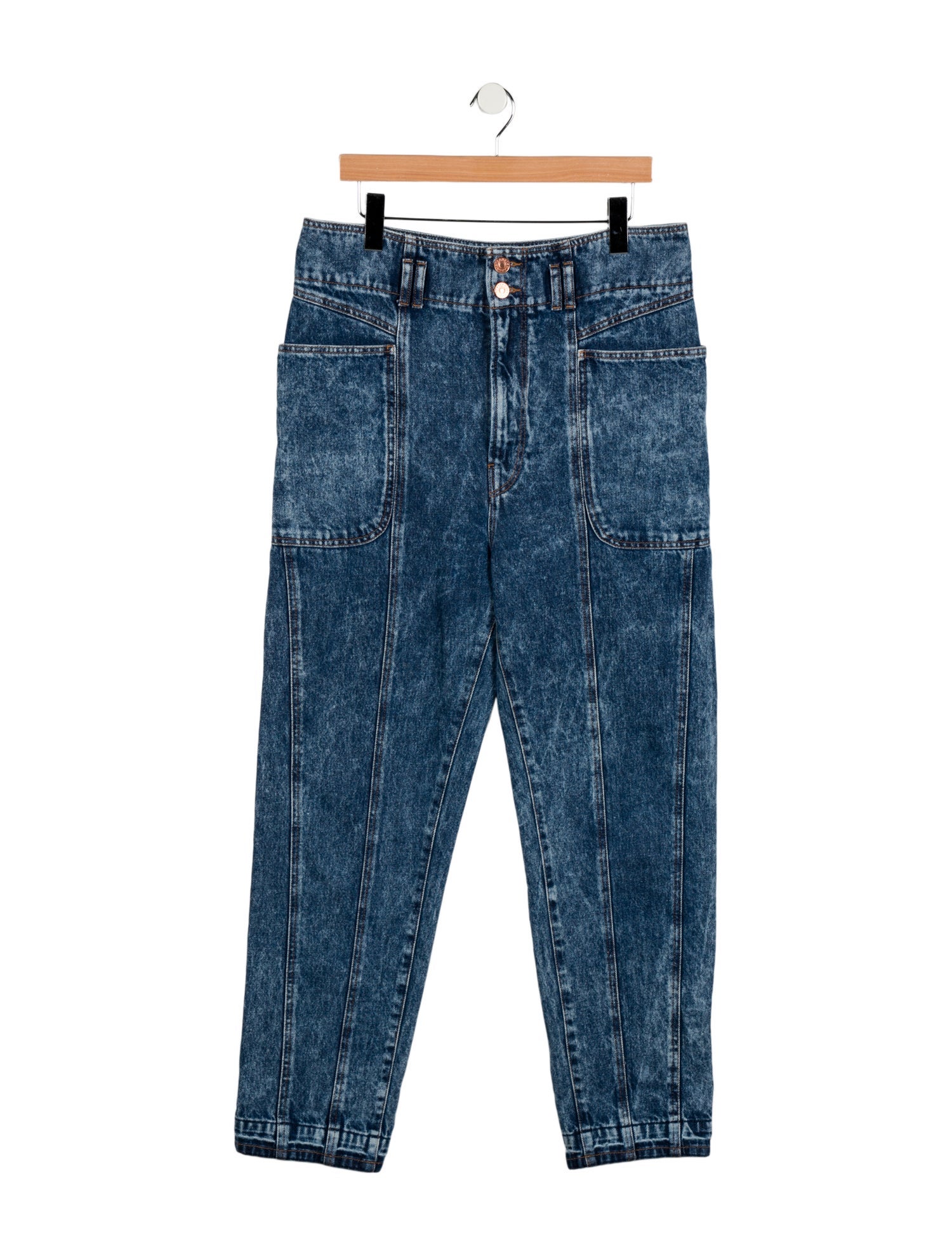 Isabel Marant High-Rise Straight Leg Jeans