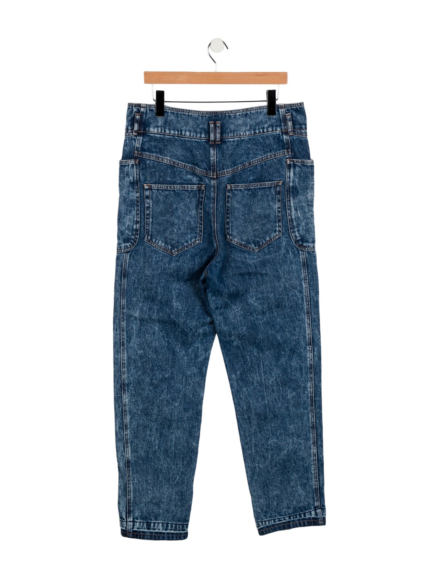 Isabel Marant High-Rise Straight Leg Jeans