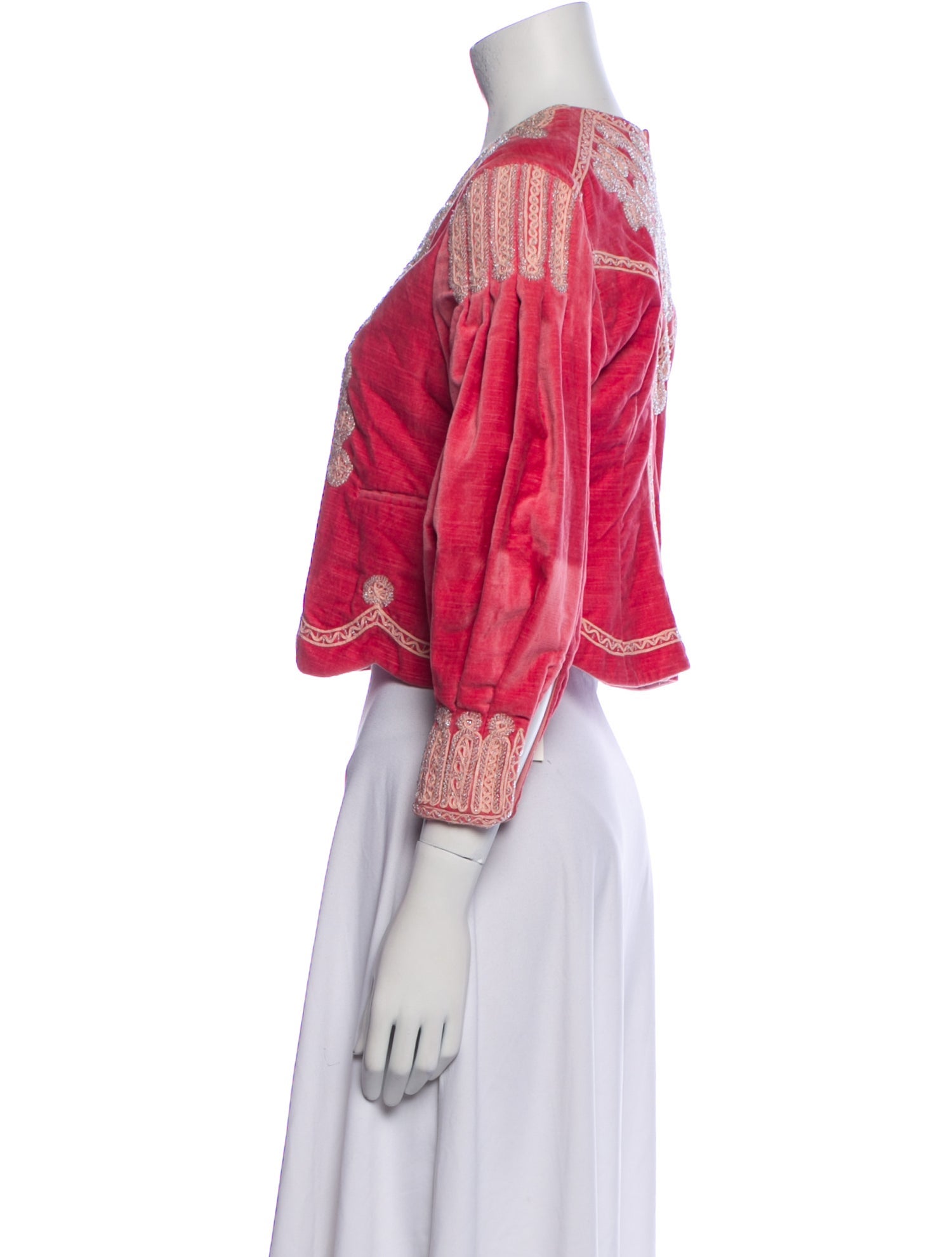 Isabel Marant Velour Tweed Pattern Evening Jacket