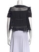 Isabel Marant Scoop Neck Short Sleeve Crop Top