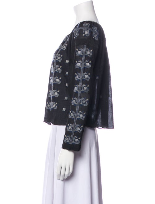 Isabel Marant Printed Tie Neck Blouse