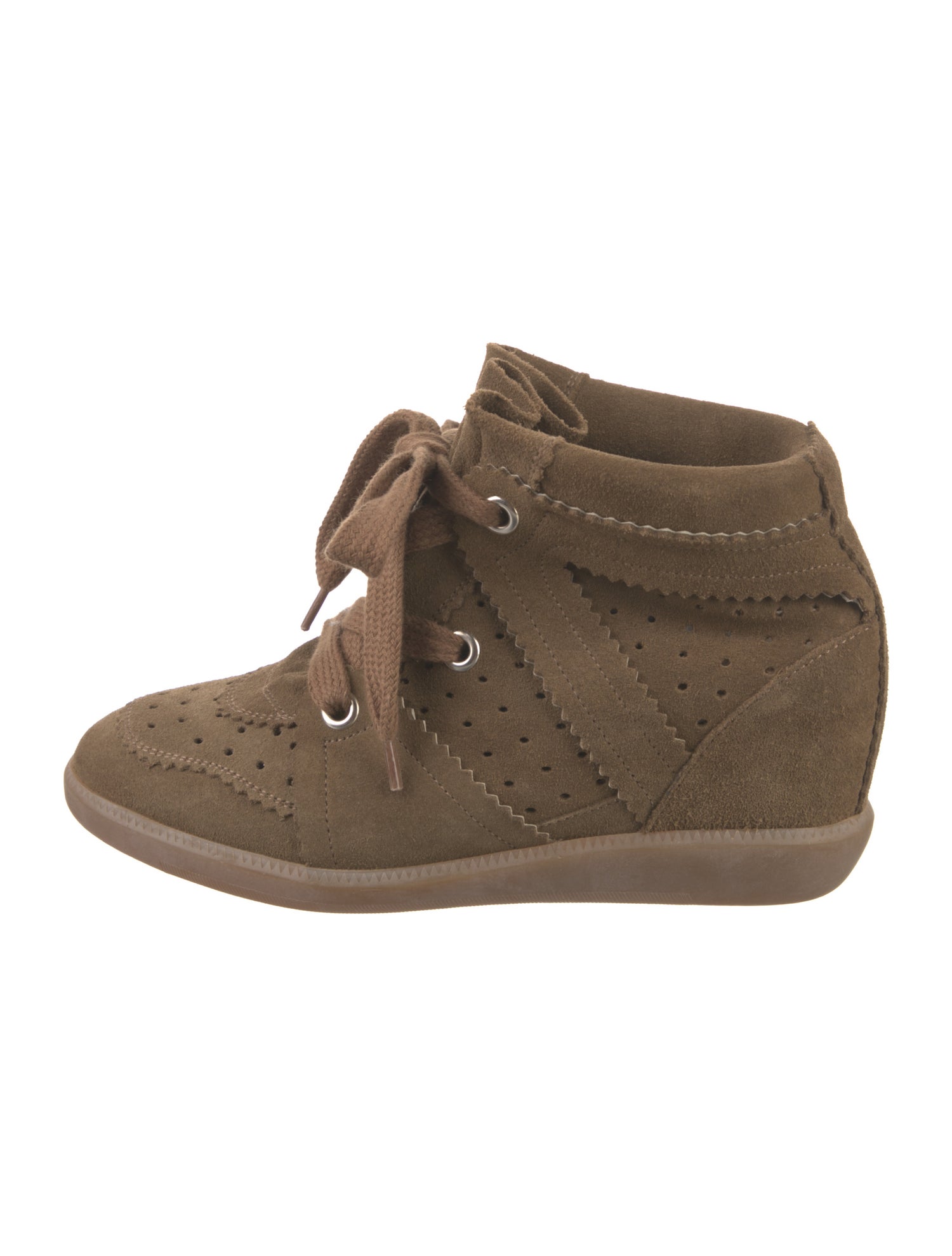 Isabel Marant Suede Wedge Sneakers