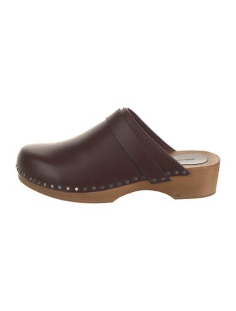 Isabel Marant Leather Studded Accents Mules