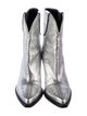 Isabel Marant Leather Colorblock Pattern Western Boots