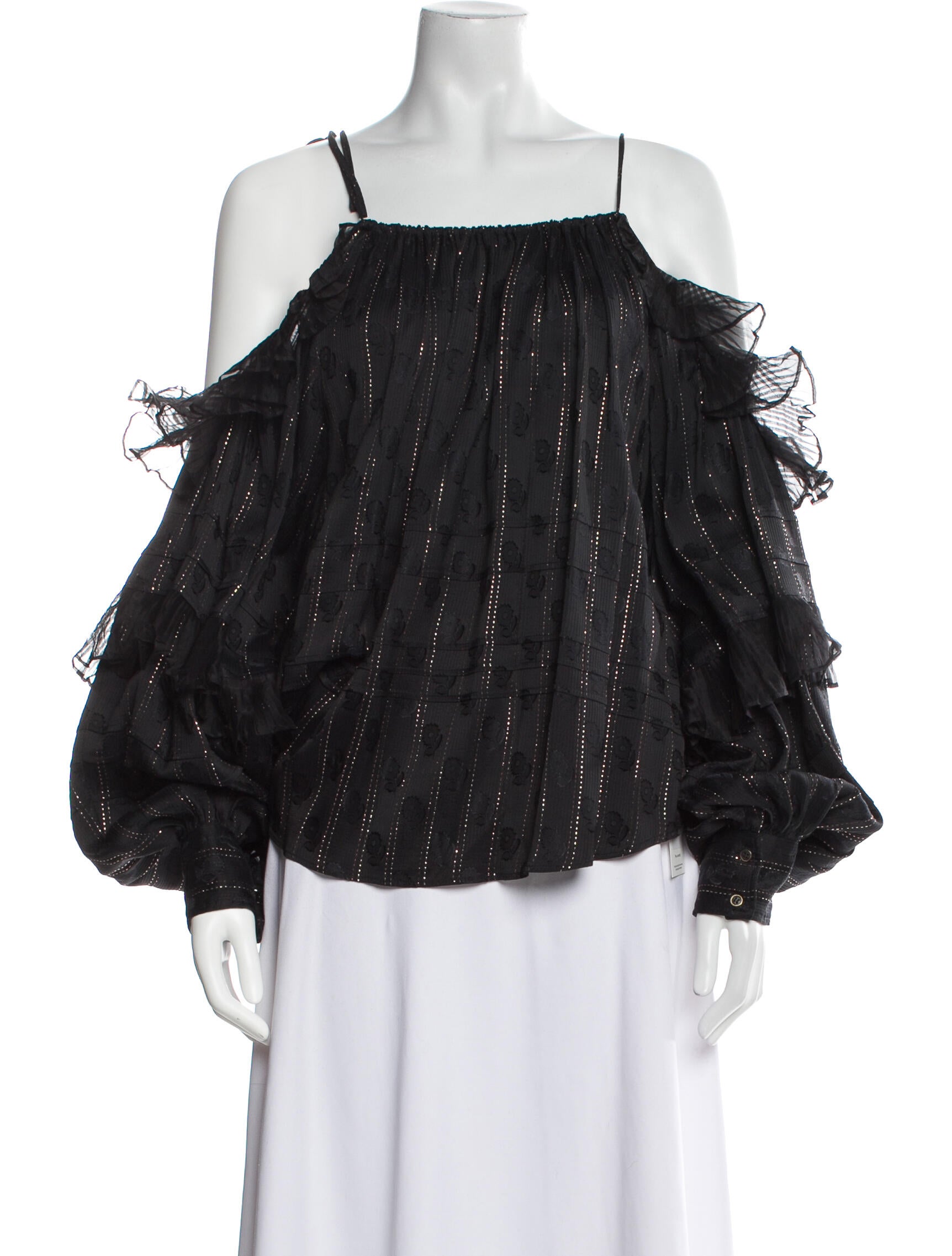 Isabel Marant Polka Dot Print Square Neckline Blouse