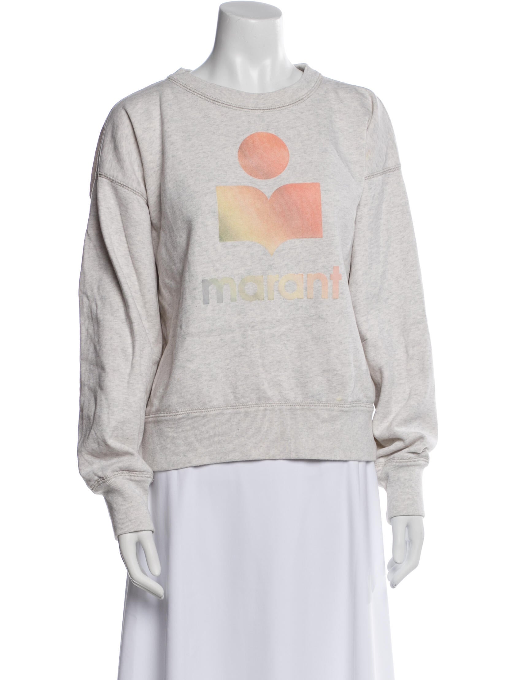 Isabel Marant Graphic Print Crew Neck Sweatshirt