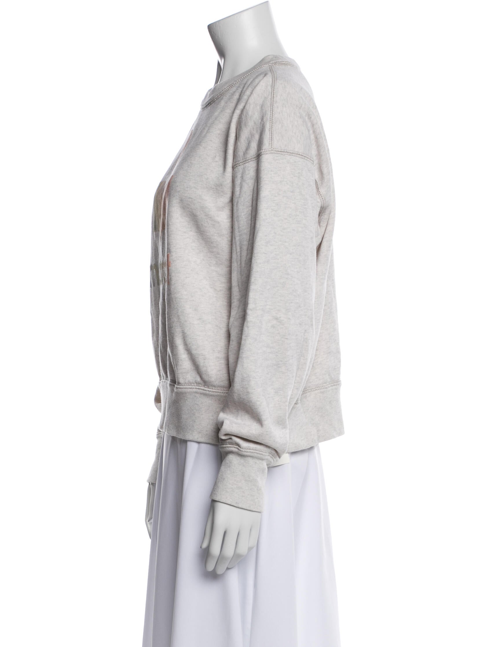 Isabel Marant Graphic Print Crew Neck Sweatshirt